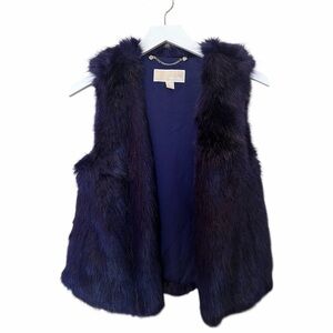 Michael Kors Purple Faux Fur Vest